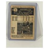 1974 Topps Football Card Ted Kwalick #13