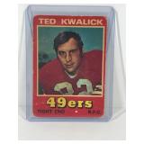 1974 Topps Football Card Ted Kwalick #13