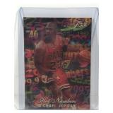 1995 Flair Basketball Card Michael Jordan Hot Numbers #4