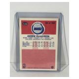 1986-87 Fleer Premier Basketball Akeem Olajuwon Rookie Card #82