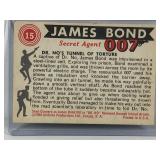 1965 Glidrose Productions James Bond Secret Agent 007 - Dr. No’s tunnel of torture #15 collectors card