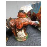 3 Vintage Jim Beam wild turkey liquor decanters