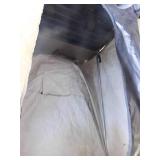 Portable fish house with wood stove