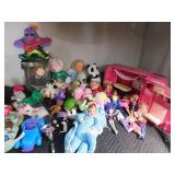 Barbie camper with barbies, Beanie Babies, Musical doll and many more toys