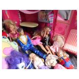 Barbie camper with barbies, Beanie Babies, Musical doll and many more toys