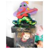 Barbie camper with barbies, Beanie Babies, Musical doll and many more toys