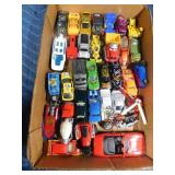 Flat of die cast cars and more