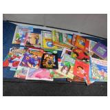 Box of hard cover and soft cover children