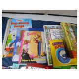 Box of hard cover and soft cover children