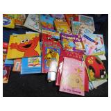 Box of hard cover and soft cover children