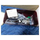 Vintage Signature sewing machine with attatchments and extra belts in case