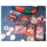 Box of Coca-Cola items