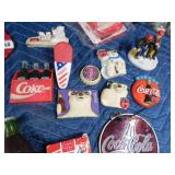Box of Coca-Cola items