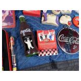 Box of Coca-Cola items