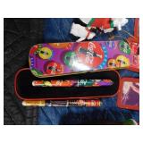 Box of Coca-Cola items