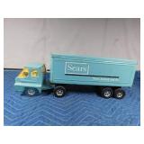 Vintage Sears, Roebuck and co. metal semi and trailer