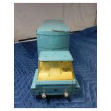 Vintage Sears, Roebuck and co. metal semi and trailer