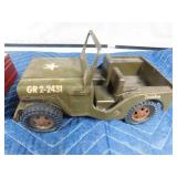 2 Vintage metal jeeps and 1 truck