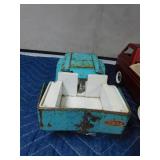 2 Vintage metal jeeps and 1 truck