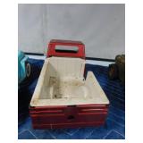 2 Vintage metal jeeps and 1 truck