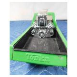 Tonka truck with engine in bed