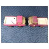 2 metal Tonka trucks