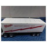 Metal Milwaukee Tool Corporation semi and trailer