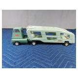 Metal Tonka car carrier semi and trailer