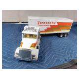 Metal Radial Express semi and trailer