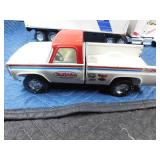 Metal True value pick-up truck, Napa Auto parts semi trailer and a Milwaukee semi