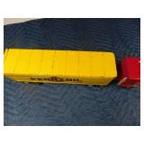 metal Pennzoil semi and trailer