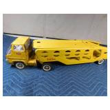 Metal Tonka car carrier semi and trailer