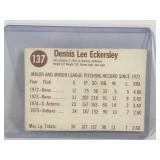DENNIS ECKERSLEY RC 1976 Hostess INDIANS baseball card #135 ROOKIE