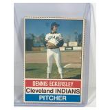 DENNIS ECKERSLEY RC 1976 Hostess INDIANS baseball card #135 ROOKIE