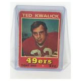 1974 Topps Wonder Bread All Star Ted Kwalick #13. 49ers
