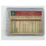 1959 Topps Baseball Card Warren Spahn #40