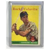 1958 Topps Baseball Card Rocky Colavito #368