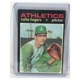1971 Topps Baseball Card Rollie Fingers #384