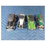 4 Metal cars