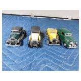 4 Metal cars