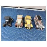 4 Metal Collector cars