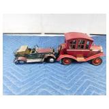 Tin car and tin ddelivery van