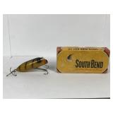 Vintage fishing lure in box - South Bend Bait Co. Babe Oreno No. 972 YP