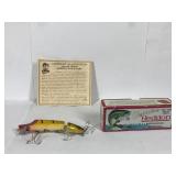 1894-1995 Genuine Heddon Dowagiac Wood Vamp Fishing Lure in Box