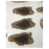 Lot of polished rocks with agates and a rock made into jewelry