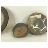 Lot of polished rocks with agates