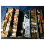 Metal tackle box of tackle