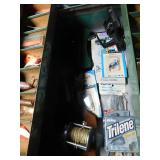 Metal tackle box of tackle