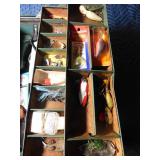 Metal tackle box of tackle