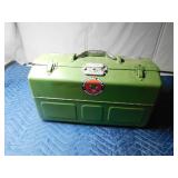 Metal tackle box of tackle